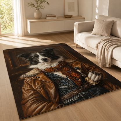 Custom Photo Colorful Dog Area Rug | Gift For Dog Lovers