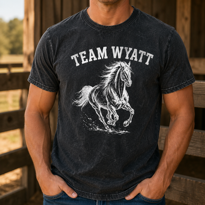 Custom Photo Horse Team Wash T-Shirt | Personalized Horse Lover Shirt | Gift For Horse Lovers TOM99