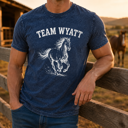 Custom Photo Horse Team Wash T-Shirt | Personalized Horse Lover Shirt | Gift For Horse Lovers TOM99