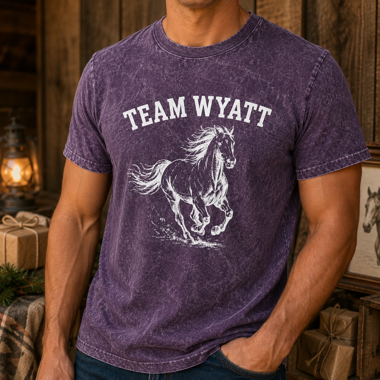 Custom Photo Horse Team Wash T-Shirt | Personalized Horse Lover Shirt | Gift For Horse Lovers TOM99