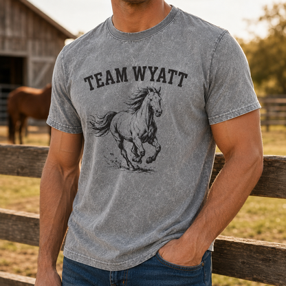Custom Photo Horse Team Wash T-Shirt | Personalized Horse Lover Shirt | Gift For Horse Lovers TOM99
