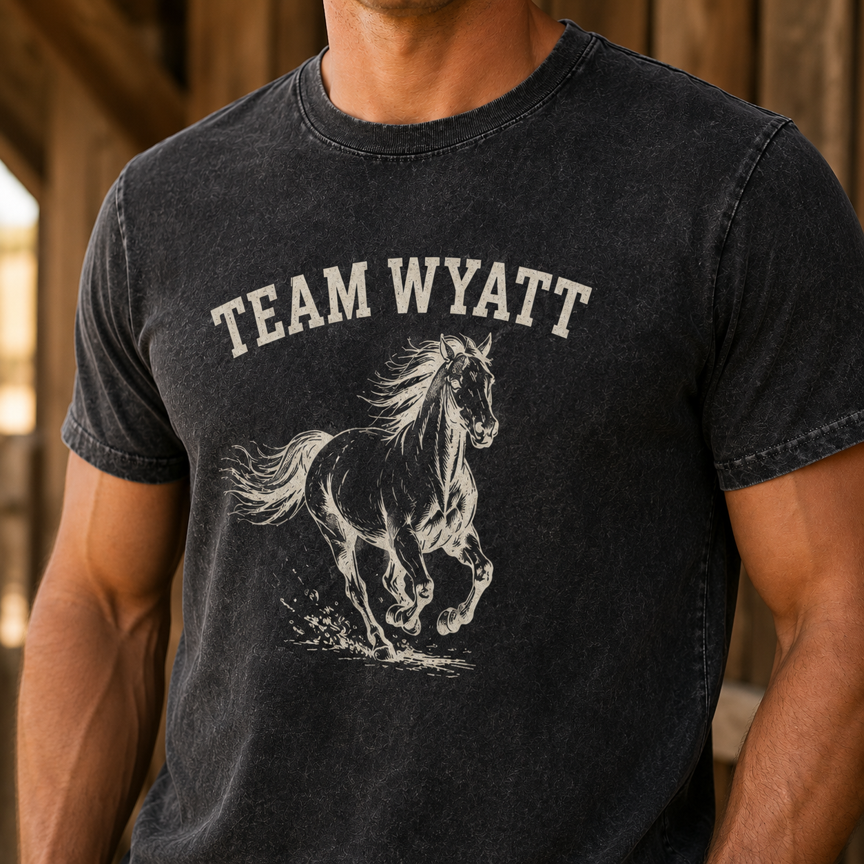 Custom Photo Horse Team Wash T-Shirt | Personalized Horse Lover Shirt | Gift For Horse Lovers TOM99