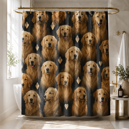 Custom Photo Dog Shower Curtain | Gift For Dog Lovers