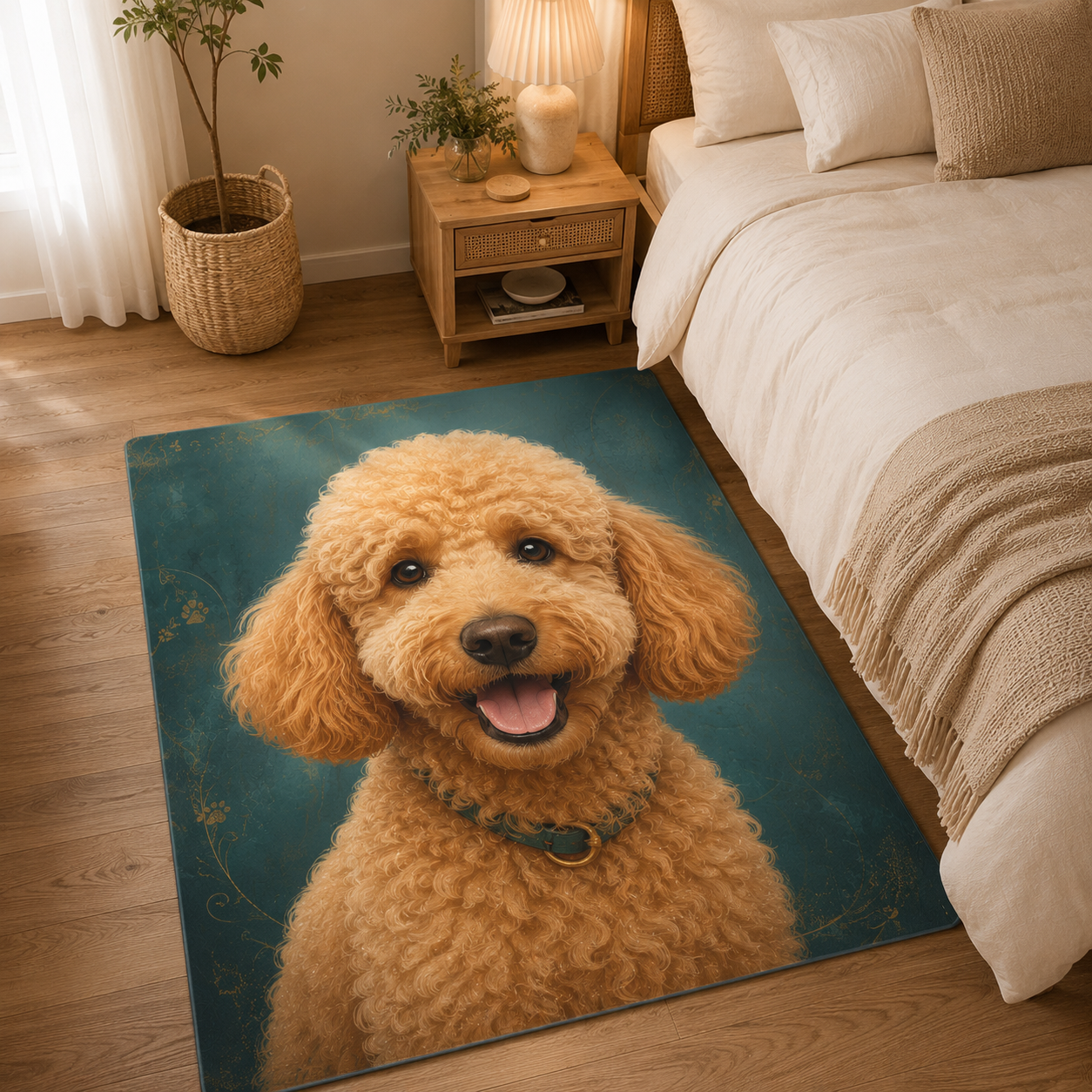 Custom Photo Dog Area Rug | Gift For Dog Lovers