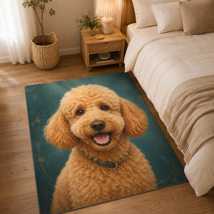 Custom Photo Dog Area Rug | Gift For Dog Lovers