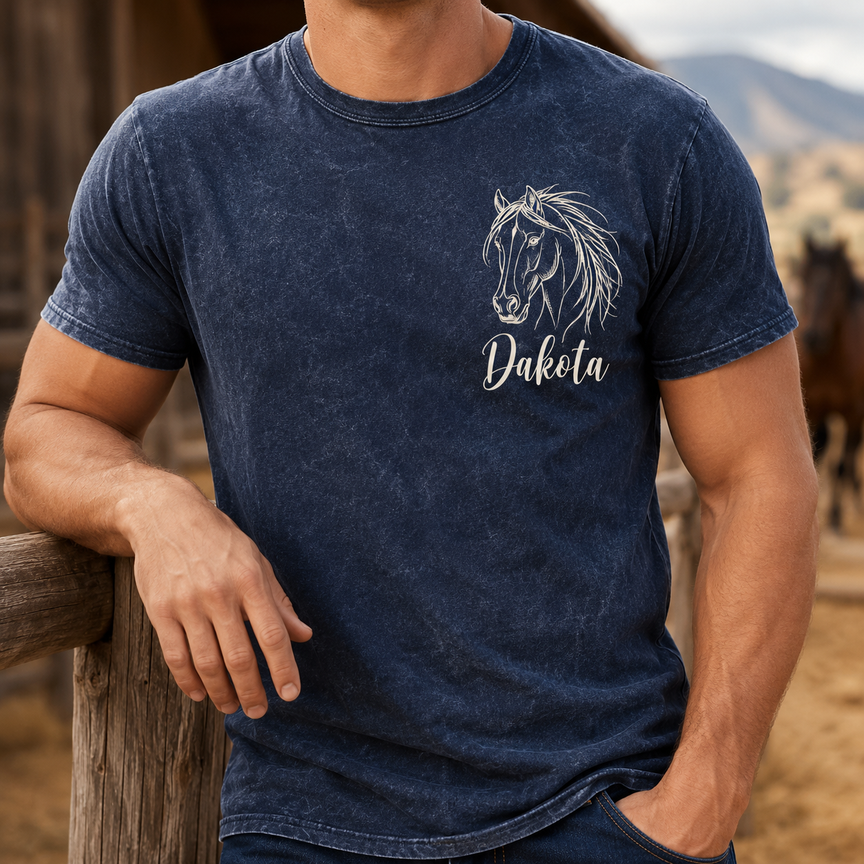 Custom Photo Horse Face Wash T-Shirt | Personalized Horse Lover Shirt | Gift For Horse Lovers TOM99