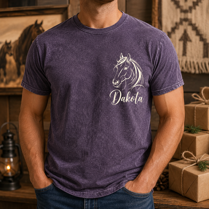 Custom Photo Horse Face Wash T-Shirt | Personalized Horse Lover Shirt | Gift For Horse Lovers TOM99