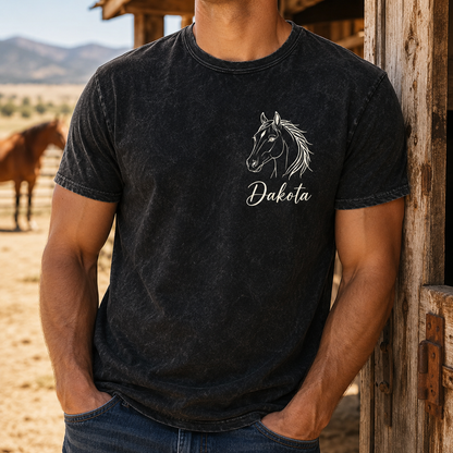 Custom Photo Horse Face Wash T-Shirt | Personalized Horse Lover Shirt | Gift For Horse Lovers TOM99