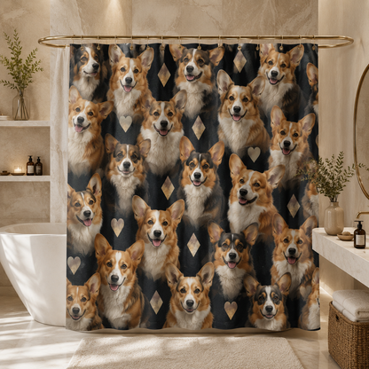 Custom Photo Dog Shower Curtain | Gift For Dog Lovers