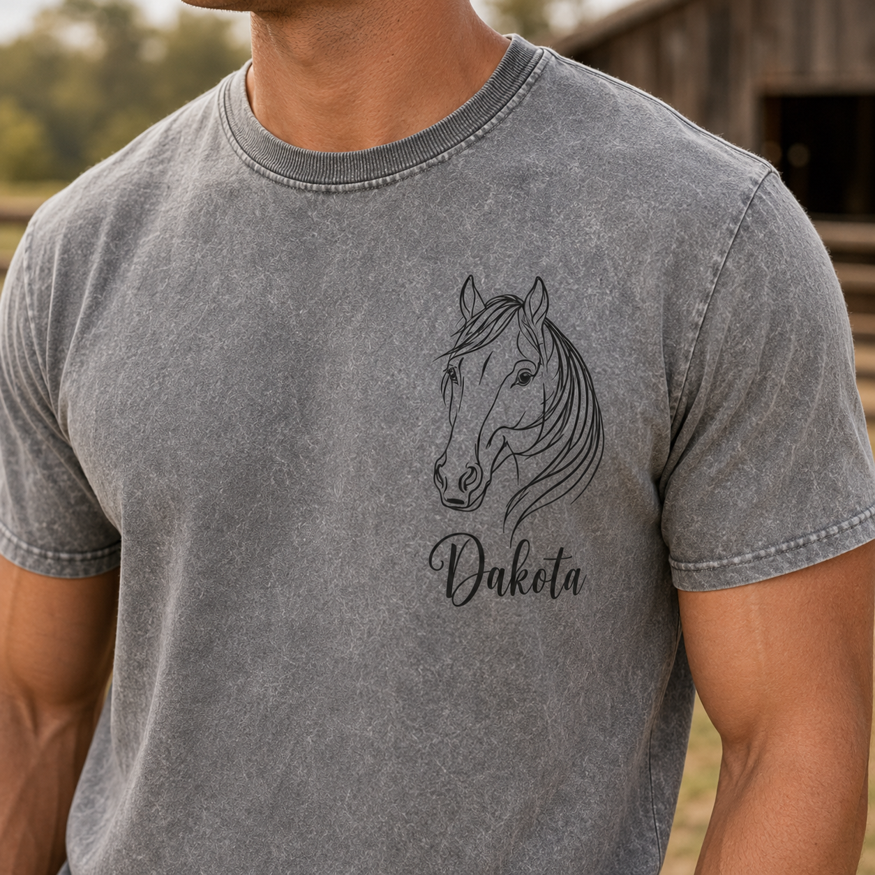 Custom Photo Horse Face Wash T-Shirt | Personalized Horse Lover Shirt | Gift For Horse Lovers TOM99