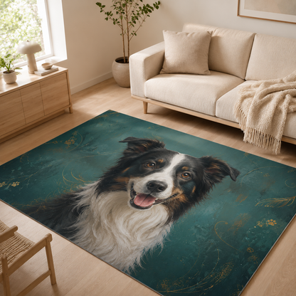 Custom Photo Dog Area Rug | Gift For Dog Lovers