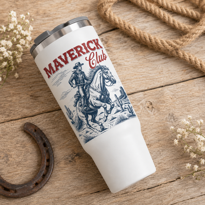 Custom Flower Maverick Club Horse 30oz Tumbler | Gift For Horse Lovers | Pet Lover Gifts TOM99