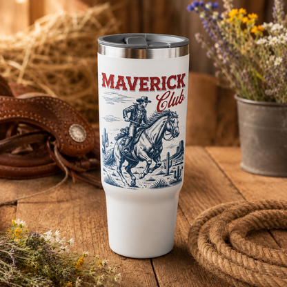 Custom Flower Maverick Club Horse 30oz Tumbler | Gift For Horse Lovers | Pet Lover Gifts TOM99